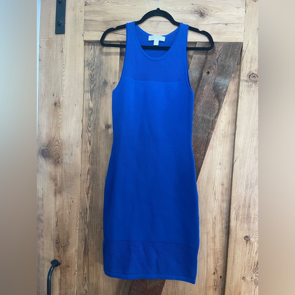 MICHAEL Michael Kors Blue Sleeveless Halter Mini Dress